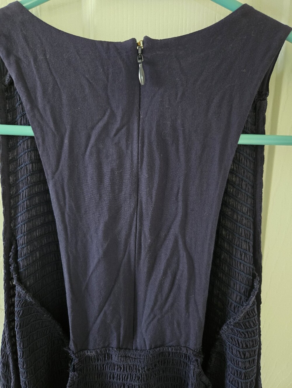 Tory Burch Maxi Summer Navy Coastal Dress with pockets Sz XL GUC - Picture 11 of 11